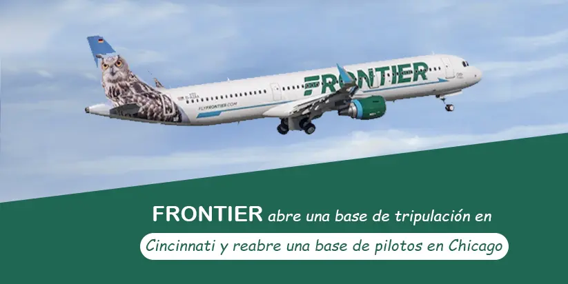 Frontier abre una base de tripulación en Cincinnati