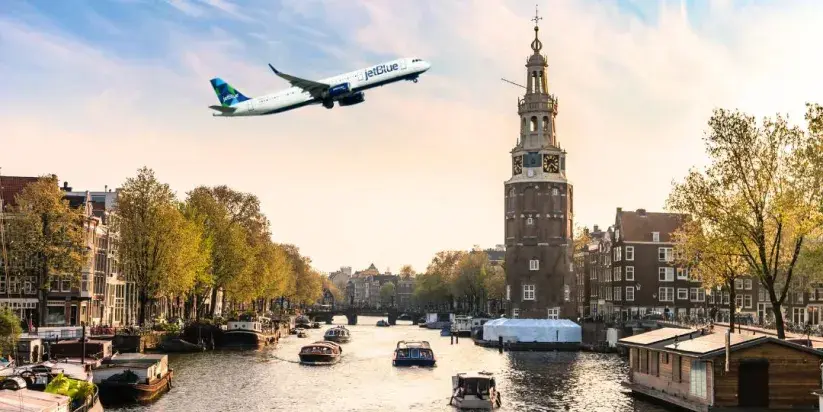 JetBlue anuncia nuevas rutas en Ámsterdam
