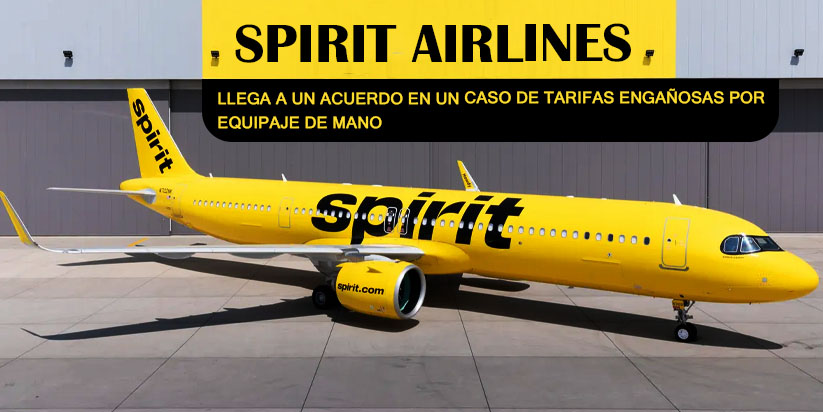 Spirit Airlines llega a un acuerdo en un caso engañoso de tarifa de equipaje de mano