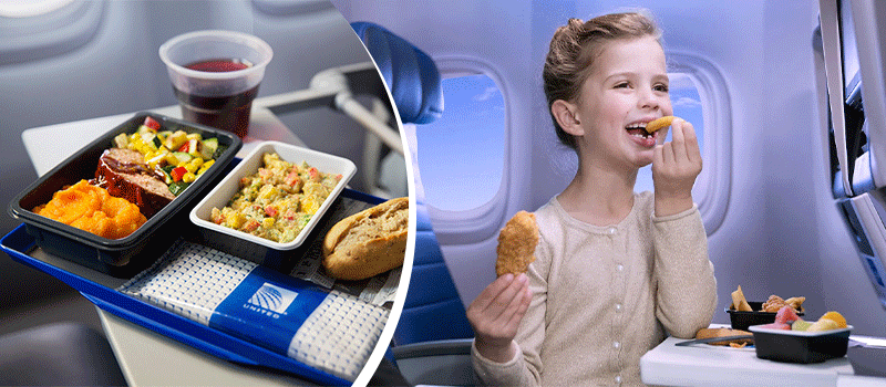 Las comidas para niños están de vuelta en United Airlines.