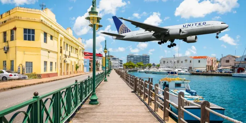 United Airlines lanza vuelos a Barbados durante todo el año