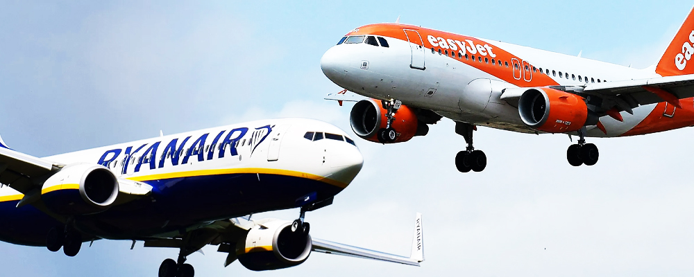 last  minutes holiday Ryanair and easyJet